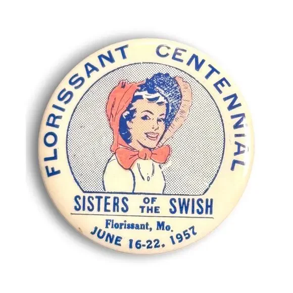 Vintage Florissant Missouri Centennial Vintage 1957 Pinback Button Set - 1957 - Picture 1 of 6
